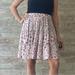 Anthropologie Skirts | Cloth & Stone Skirt Blush Leopard Print Tiered Full Elastic Stretch Waist Anthro | Color: Cream/Pink | Size: S