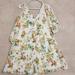 Disney Dresses | Disney Alice Through The Looking Glass White Floral Cold Shoulder Dress Small | Color: White | Size: S