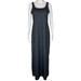 Columbia Dresses | Columbia Black Swirl Sleeveless Omni-Wick Upf50 Freezer Maxi Dress Medium | Color: Black/Gray | Size: M