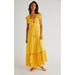 Free People Dresses | Free People Endless Summer Moonlight Ocean Maxi Dress Size Xs Sunset Gold | Color: Yellow | Size: Xs