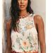 Free People Tops | Embroidered And Crochet Flower Power Tank By Free People | Color: Orange/White | Size: Sp