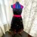 Disney Dresses | Disney Dress Shop Minnie Mouse Rock The Dots Dress Medium | Color: Black/Pink | Size: M