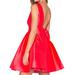 Kate Spade Dresses | Kate Spade Open Bow Back Silk Flare Mini Dress | Color: Pink/Red | Size: 0