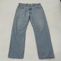Levi's Jeans | Levi's 505 Distressed Regular Fit Straight Leg Light Blue Denim Jeans Mens 38x34 | Color: Blue | Size: 38