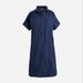 J. Crew Dresses | Jcrew Relaxed-Fit Short-Sleeve Baird Mcnutt Irish Linen Shirtdress Xxsp Nwt | Color: Blue | Size: Xxsp