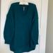 Free People Sweaters | Knit Alpaca Wool Oversized Tunic | Color: Blue/Green | Size: Xs