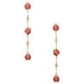 Kate Spade Jewelry | Kate Spade Ladybug Linear Earrings | Color: Gold/Red | Size: Os