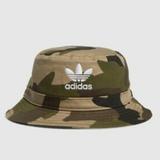 Adidas Accessories | Adidas Originals Washed Bucket Hat, Aop Camo Olive Cargo Unisex | Color: Red | Size: Os