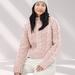 American Eagle Outfitters Sweaters | American Eagle | Women's Blush Pink Cable Knit Pullover Sweater | Size M | Color: Pink | Size: M