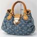 Louis Vuitton Bags | Authentic Louis Vuitton Pleaty Blue Monogram Denim Hand Bag Purse 44041 | Color: Black/Brown | Size: Os