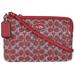 Coach Bags | Coach Red Patterned Leather Wristlet | Color: Cream/Red | Size: Os