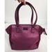 Kate Spade Bags | Kate Spade Large Plum Pebbled Leather & Suede Panel Satchel Shoulder Bag | Color: Gold/Purple | Size: Large