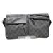 Gucci Bags | Gucci Body Bag Gg Waist Pouch Black Dark Gray Canvas Leather | Color: Black | Size: Os