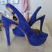 Jessica Simpson Shoes | Jessica Simpson Colbalt Blue Suede Bisano Sling Back Platform Sexy Stilettos 6.5 | Color: Blue | Size: 6.5