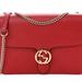 Gucci Bags | Gucci Medium Dollar Calfskin Interlocking G Shoulder Bag Red | Color: Red | Size: Os