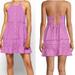 Free People Dresses | Free People Desert Days Babydoll Mini Dress Sz M Dramatic Orchid Backless Boho | Color: Purple | Size: Various
