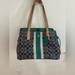 Coach Bags | Coach Navy Blue/Tan/White/Turquoise Purse/Bag. | Color: Blue/Tan | Size: Os