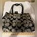 Coach Bags | Euc Authentic Vintage Coach Signature Bag Black Gray | Color: Black/Silver | Size: Os