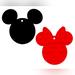Disney Kitchen | Disney Mickey And Minnie Mouse 100% Silicone Trivets, 2pk | Color: Black/Red | Size: Os