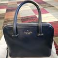 Kate Spade Bags | Kate Spade Like New Navy Blue Satchel Medium Dome Bag. | Color: Blue | Size: 13x9x4