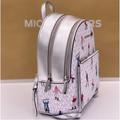Michael Kors Bags | Michael Kors Adina Medium Backpack | Color: Silver/White | Size: Os
