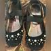 Jessica Simpson Shoes | Jessica Simpson Black Ballet Flats For Girls, Size 11.5. | Color: Black/White | Size: 11.5g