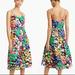 J. Crew Dresses | J.Crew Nwt Watercolor Brushstroke 100% Silk Abstract Floral Dress, 2 | Color: Black/Pink | Size: 2