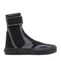 Burberry Shoes | Burberry Knitted Stretch Nylon Sub High-Top Sneakers Ankle Boots Size 12 New | Color: Black/Gray | Size: 12