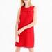 J. Crew Dresses | J. Crew Red Scalloped Edge Shift Dress Grommets Sleeveless Size 00 | Color: Red | Size: 00