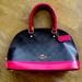 Coach Bags | Coach Mini Sierra Red Signature Color Block Red Satchel Purse | Color: Brown/Red | Size: Os