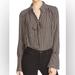 Free People Tops | Free People Striped Modern Muse Blouse | Color: Black | Size: M