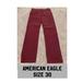 American Eagle Outfitters Pants | Euc Men’s American Eagle 360 Extreme Flex Dark Red Slim Khaki Pants 30/31 | Color: Red | Size: 30