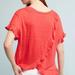 Anthropologie Tops | Anthropologie Eri + Ali Linen Ruffled Cross-Back Top Nwt | Color: Orange/Red | Size: Xs