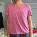 American Eagle Outfitters Tops | American Eagle Outfitters Soft & Sexy Pink Scoop Neck Short Sleeve Tee - Xs | Color: Pink | Size: Xs