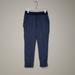 Athleta Pants & Jumpsuits | Athleta Navy Blue Elastic Waist Drawstring Linen Cuff Pinstripe Ankle Bali Pants | Color: Blue/White | Size: 2