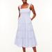 J. Crew Dresses | J. Crew Petite Blue And White Smocked Tiered Midi Dress - Nwt | Color: Blue/White | Size: Lp