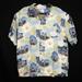 Disney Shirts | Disneyland Resort Mens Tan Short Sleeve Hawaiian Button Up Shirt Size Large | Color: Tan | Size: L
