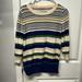 J. Crew Sweaters | J Crew Crew Striped Mid Length Sweater | Color: Black/Blue/Green/Yellow | Size: M