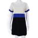 J. Crew Dresses | J. Crew Colorblock Shift Dress Cotton Patch Pocket | Color: Blue/Cream | Size: 6