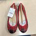 J. Crew Shoes | Brand New! Girls J-Crew Plaid Ballet Flats. | Color: Red | Size: 13g