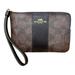 Coach Bags | Coach Monogram Wristlet | Color: Black/Brown | Size: Os