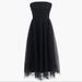 J. Crew Dresses | J. Crew Black Strapless Tulle Voluminous Puffy Midi Dress | Color: Black | Size: 2