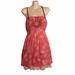 Free People Dresses | Free People Pink Orange Embroidered Tie Dye Dress | Color: Orange/Pink | Size: 6