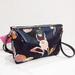 Kate Spade Bags | Kate Spade Dawn Paper Rose Triple Gusset Crossbody In Black Floral | Color: Black/Pink | Size: Os