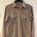 Levi's Shirts | Levi’s Vintage 70’s Wildfire Big E Mens Western Br Plaid Shirt With Pearl Snaps | Color: Brown | Size: M