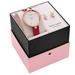 Kate Spade Accessories | Kate Spade Rose Gold Leather Strap Water Resistance Watch Pearl Earrings Set Nwt | Color: Gold/Pink | Size: 34mm