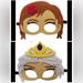 Disney Costumes | Disney Frozen’s Elsa & Anna Fun Felt Face Mask With Elastic Straps Brand New | Color: Blue/Brown/Pink/White | Size: Osg