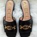 Gucci Shoes | Gucci Zumi Leather Slide Sandal, Black Leather, Size 35 = 5 Us | Color: Black | Size: 5