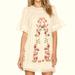 Free People Dresses | Free People Perfectly Victorian Mini Dress Sz Xs | Color: Cream/Pink | Size: Xs