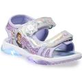 Disney Shoes | Disney's Frozen 2 Anna And Elsa Toddler Girls' Light Up Sandals, Toddler 9 | Color: Purple/Silver | Size: 9g